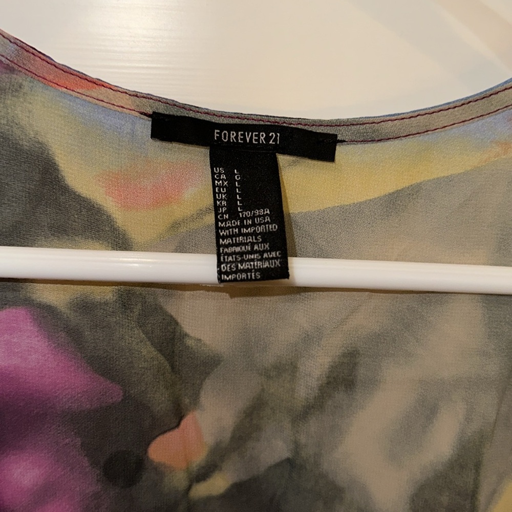 Forever 21 kimono Cardigan Size Large - Picture 3 of 4